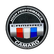 Metal Sign – Chevy Camaro High Performance – Round Licensed 14" Made in USA