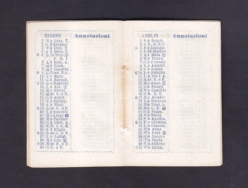 CALENDARIETTO 1887 JUGENDSTIL - LIBERTY alter Kalender - Bild 8 von 10