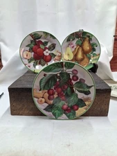 Set of 3 I. Godinger & Co. Home Essentials 7.5" Salad Plates Fruit