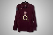 Henry 14 Arsenal 2005-2006 Champions League Retro Soccer Jersey Shirt New