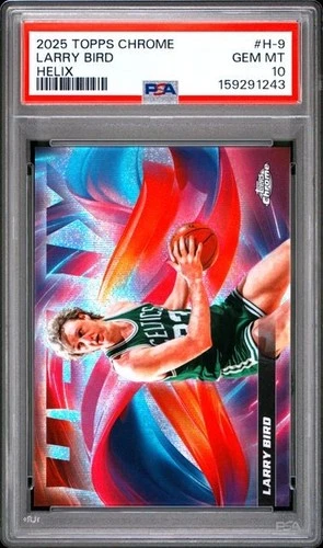 2025 Topps Chrome Larry Bird Base (PSA 10)