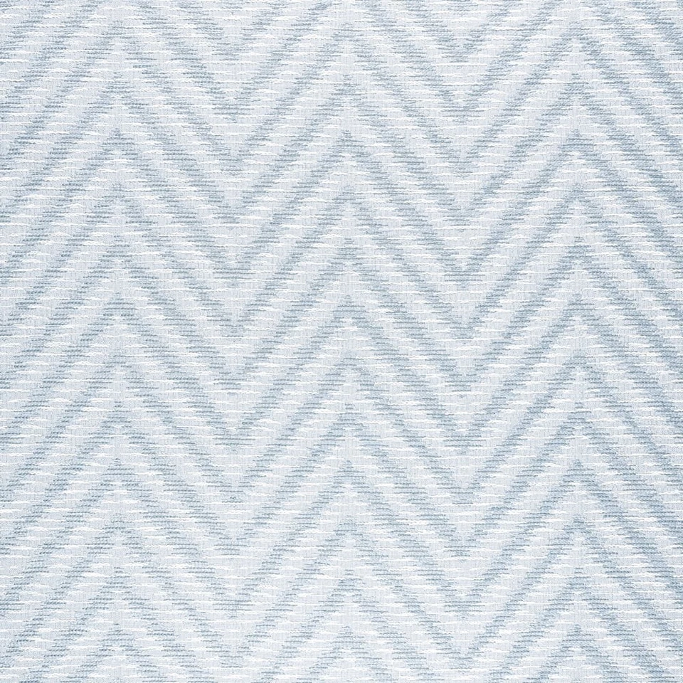 Thibaut OUTDOOR Textured Chenille Chevron Fabric- Aliso / Powder 3.50 yds W8818 - Image 4 of 4