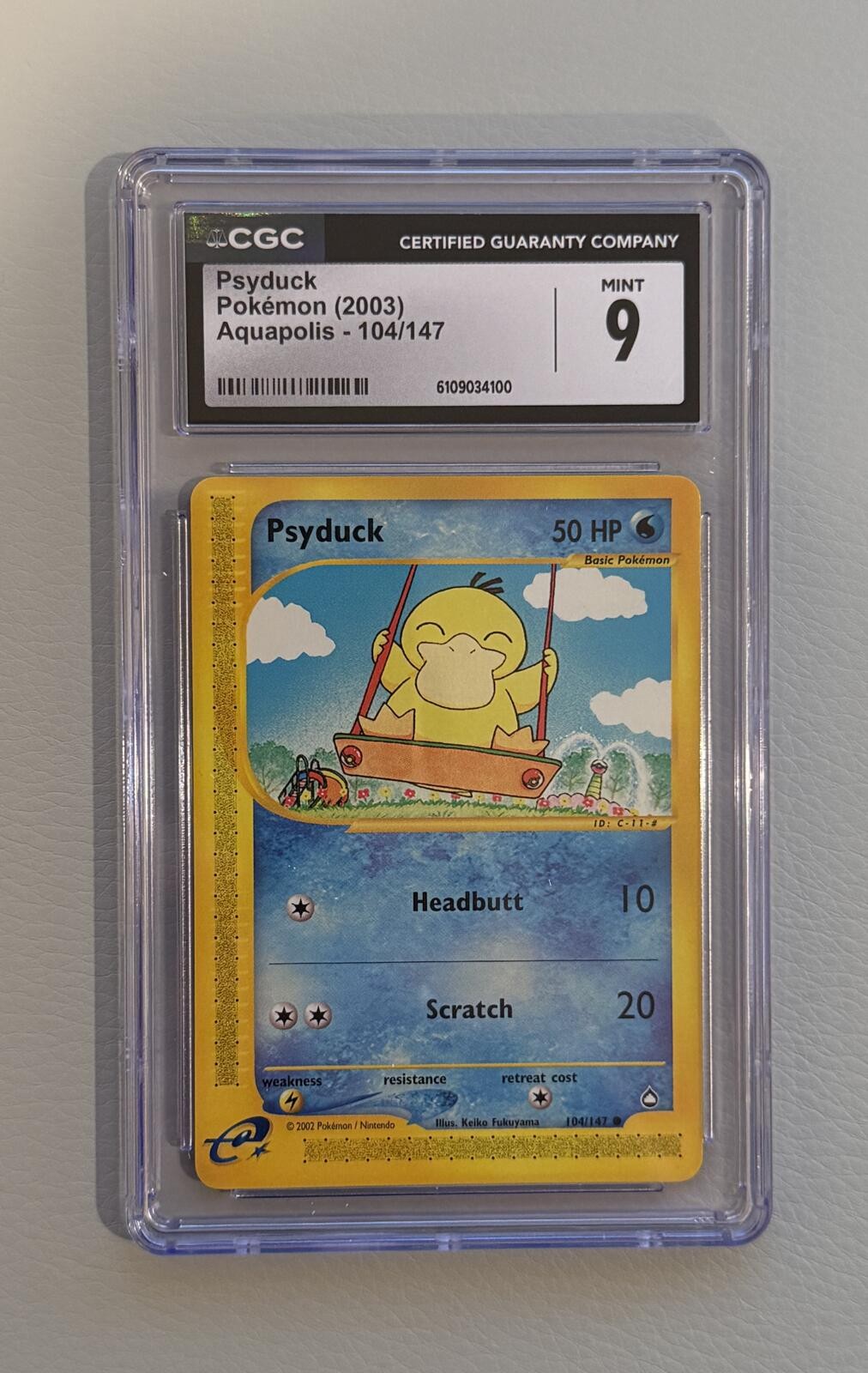 Psyduck Aquapolis 104/147 (2003) CGC 9