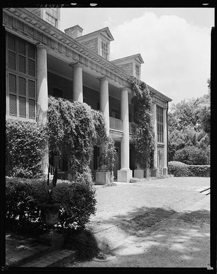Photo:New Iberia Louisiana Hall House 1938 Greek Revival Mansion Columns