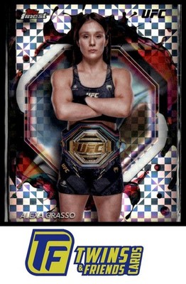 2024 Topps Finest UFC #219 Alexa Grasso Checkerboard Refractors