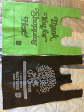 Reusable Grocery,Retail Tshirt Shopping Bags 100 Bags-100% Virgin Non woven