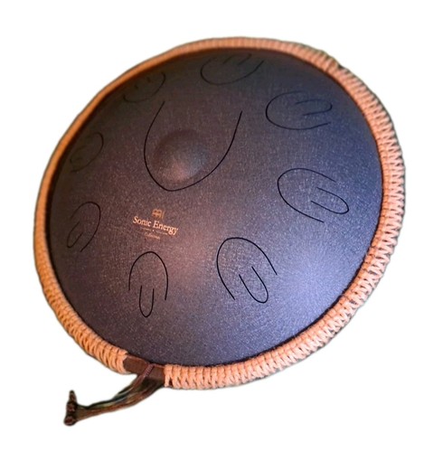 Meinl Sonic Energy Octave Steel Tongue Drum16" Navy Blue OSTD2NB W Back Pack