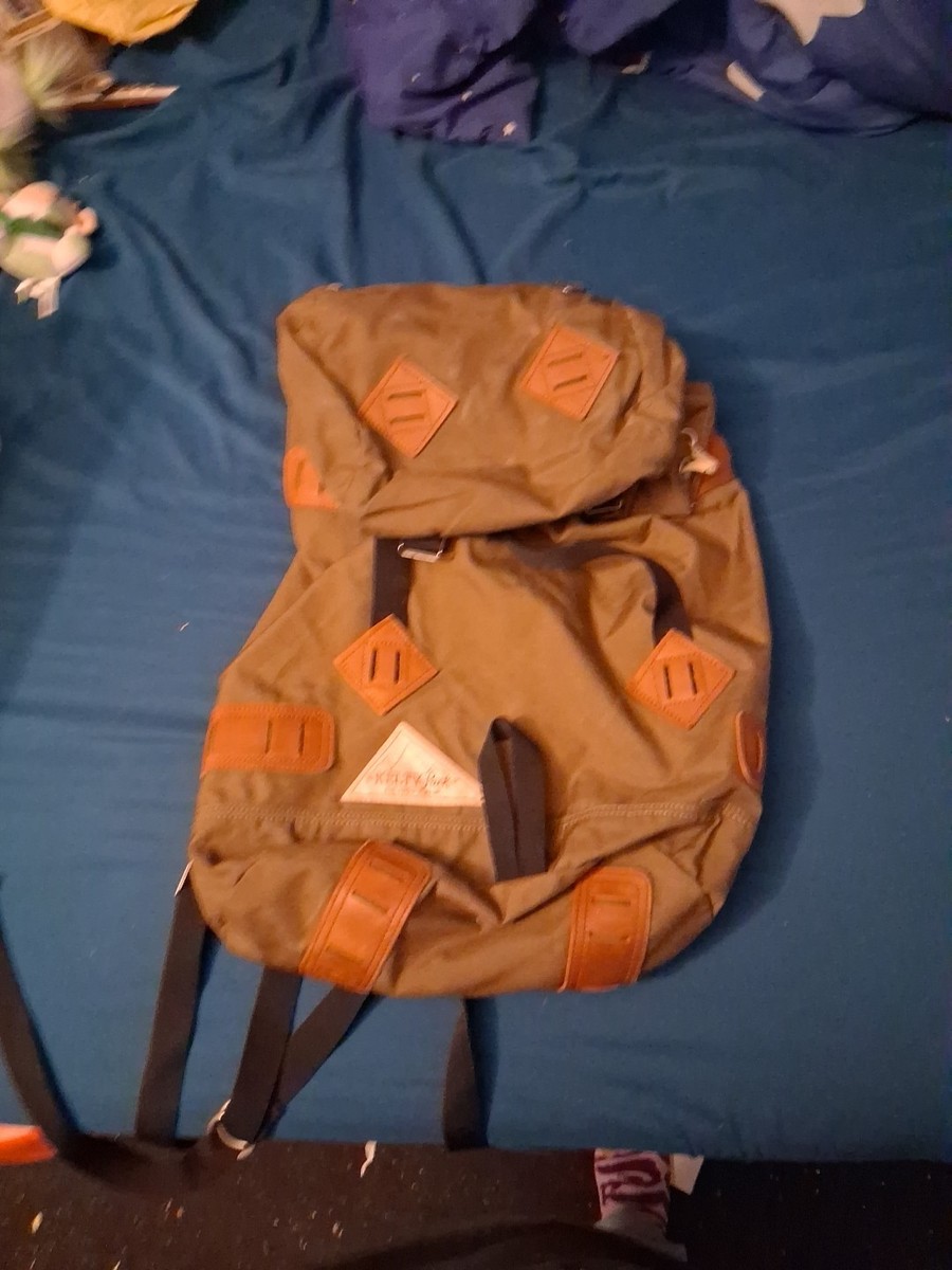 Kelty Mockingbird 2012 Cordura Leather Rucksack Retro Day  display picture 3
