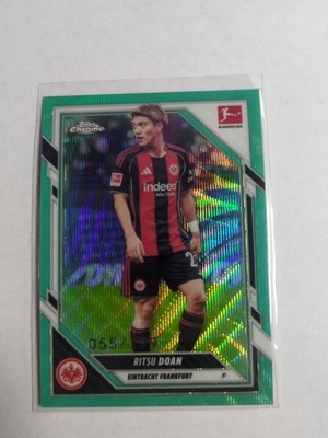 TOPPS Chrome Bundesliga 2025/26 Ritsu Doan /199 Aqua Wave Eintracht Frankfurt