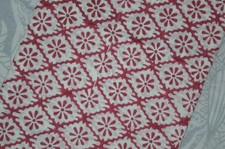 Hand Block Print 100 Cotton Floral Fabric 1 Yard NO TARRIF CHARGES 100 ZK 125