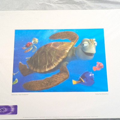 Disney/Pixar Findet Nemo Crush zeitgenössischer Kunstdruck Poster 2012