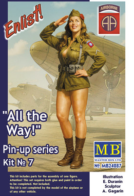 MW22 MASTERBOX 24087 PIN-UP SERIES. ''ALL THE WAY!  FIGURE 1/24