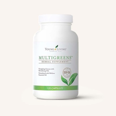 NEW Young Living Multigreens Herbal Supplement 120 Capsules Vitamins