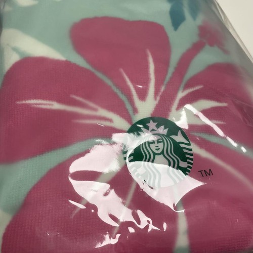 Korean Starbucks Summer Hibiscus Aloha Beach Towel - Picture 3 of 3