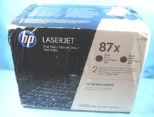 2 Pack Genuine HP CF287XD 87X High Yield BLACK TONER CARTRIDGES - NEW