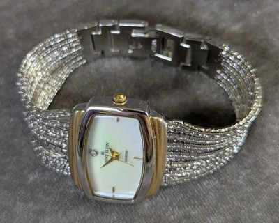 Anne Klein 10/8401 Women's 30mm Two-tone Quartz Watch MOP Dial