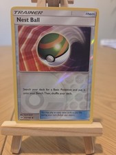 Pokemon Card - Nest Ball Sun & Moon 123/149 - Reverse Holo - LP
