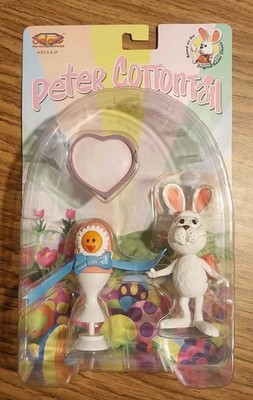 2001 Diamond Select Peter Cottontail Girl Donna & Egg Figure Easter Bunny NIB