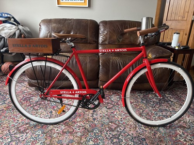 #ad #ad Stella Artois Beach Cruiser Bike. Great Condition $75.00