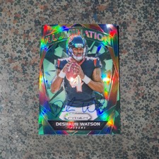 2017 Panini Prizm Deshaun Watson Illumination Prizm Card #1 on card auto rare 