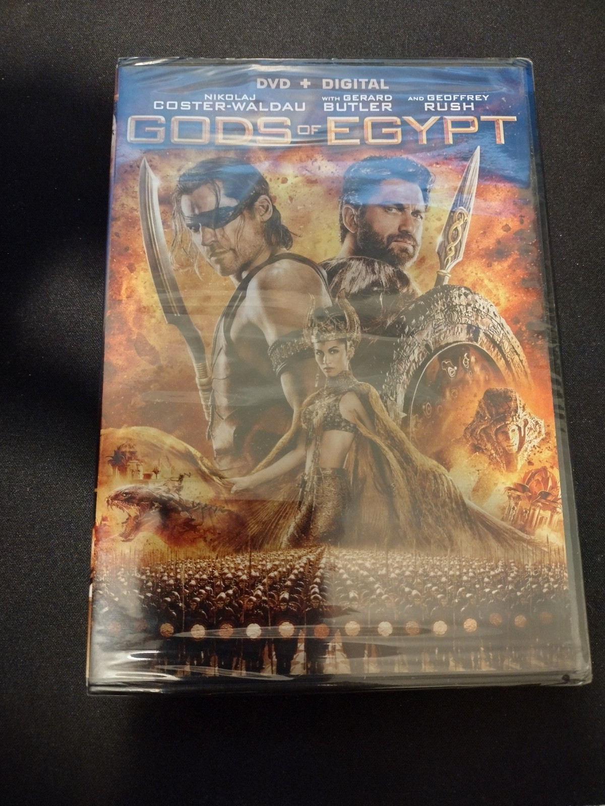 Gods of Egypt DVD with Gerard Butler Chadwick Boseman Fantasy Action Movie by Alex Proyas