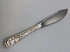 Repousse by S Kirk & Son, Sterling Handle Master Butter Knife 7"