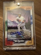 2025 Topps Bob Ross: The Joy of Baseball Cecil Fielder Auto Paint Splatter #/99