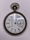 Antique Elgin Nickel Silver Pocket Watch Pre-Owned Doesn't Run (29-88)