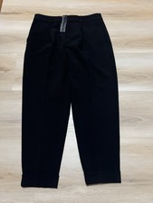 NWT Banana Republic Black Cuffed Tapered Pant Size 6 Dress Pants Office Workwear
