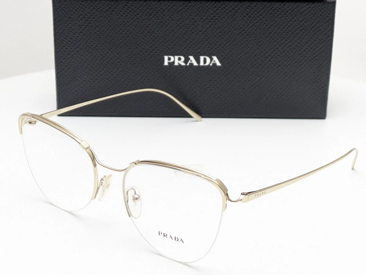 PRADA Gold Metal Eyeglass Frames for sale | eBay