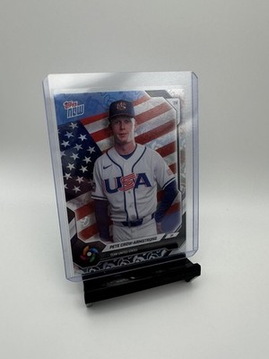 2026 Topps Now USA08 Pete Crow Armstrong WBC Logo Variation Team USA