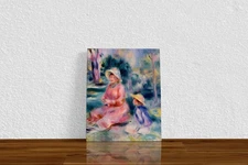 Pierre-Auguste Renoir "Madame Renoir and Her S" Canvas Print Wall Art Home Decor