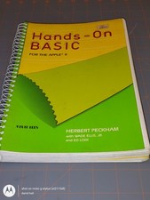 Vintage 1983 Hands-on Basic for the Apple II Herbert Peckham Computing book