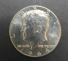 1964 Kennedy Half Dollar 90% Silver Philadelphia Uncirculated US Coin