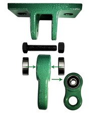 Heavy Duty Green Swing Hangers Screws Bolts Included Over 5000 lb Capacity Pl...
