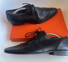TED BAKER Mens Shoes Black Leather Lace Up Brogues UK Size 8 