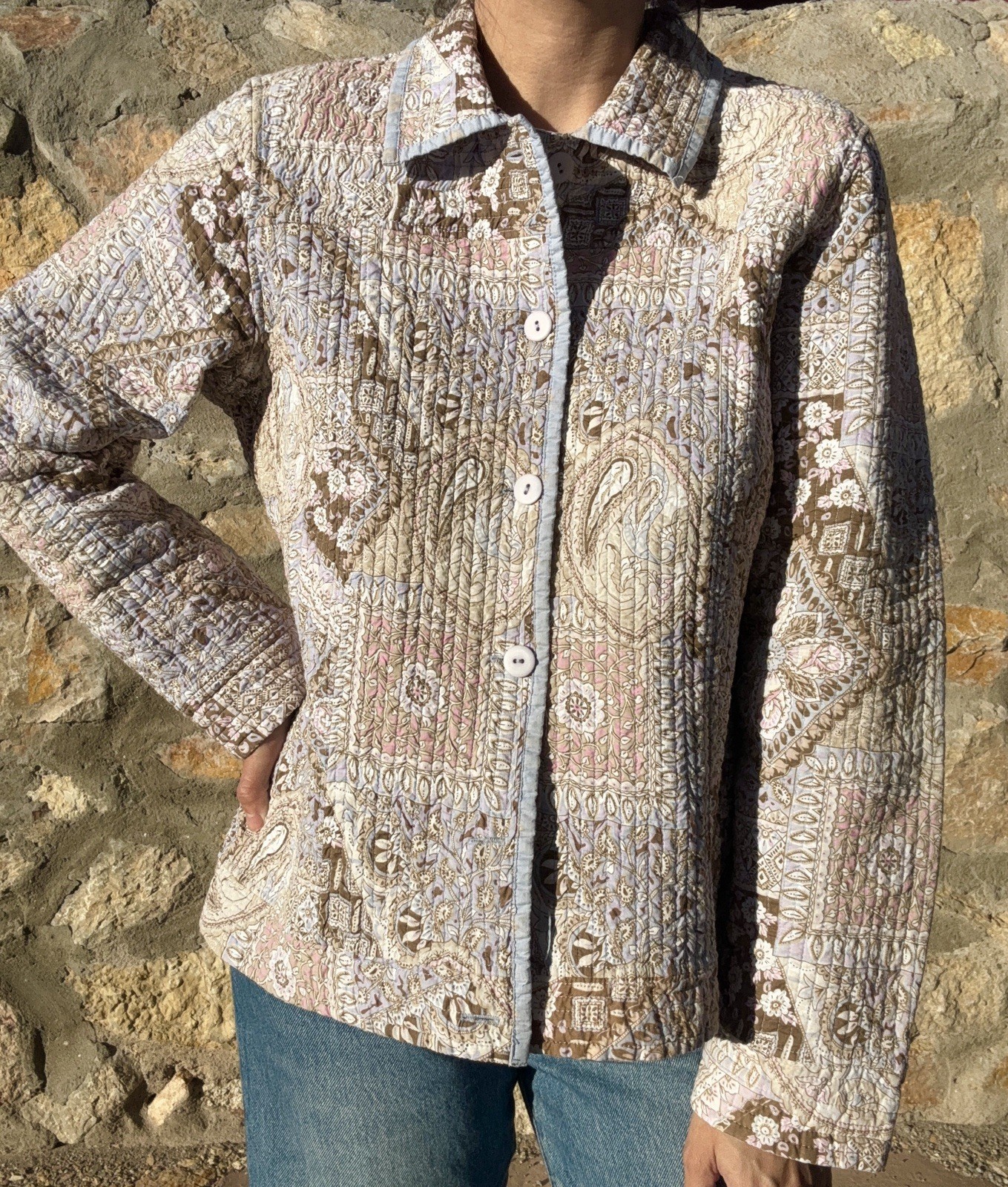 Quilted Reversible Jacket Cotton - image 3