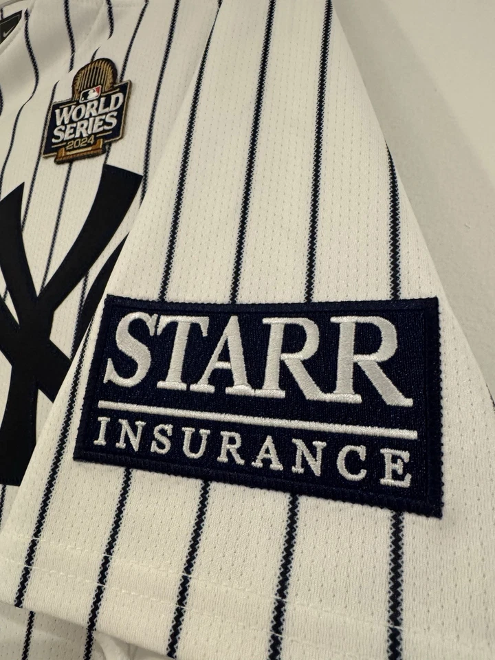 Camiseta Aaron Judge 2024 Nike Serie Mundial Limitada Talla L, Cosida Con Todos Parches Foto 3 de 4