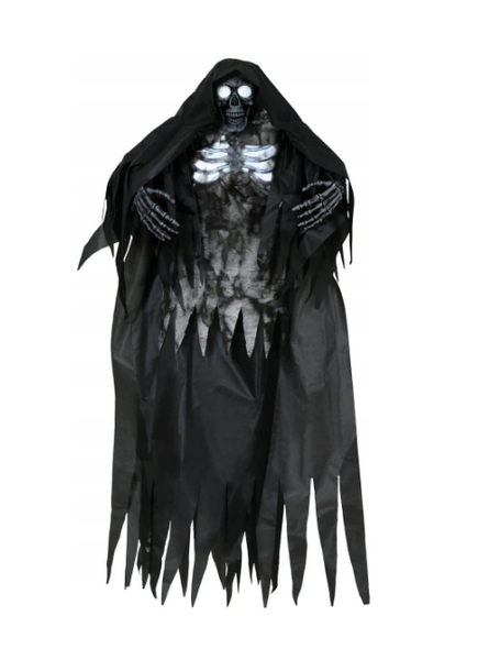 HäNgende Geister Deko 160Cm Skelett Mit LED Lichtern Gruselige Halloween-image