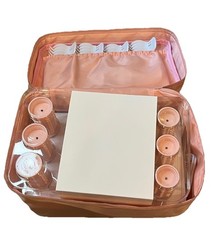 Calista Tools Ion Hot Rollers 12 - 1" Short, 1.25" Medium Clips Stand Case Pink