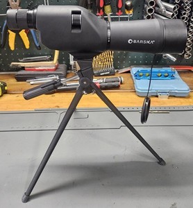 Barska 20-60x60mm Zoom Waterproof Spotting Scope, Case + Table top tripod