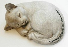 Cat Memorial Stone Pet Loss Grave Marker Cat Kitten Garden Stone