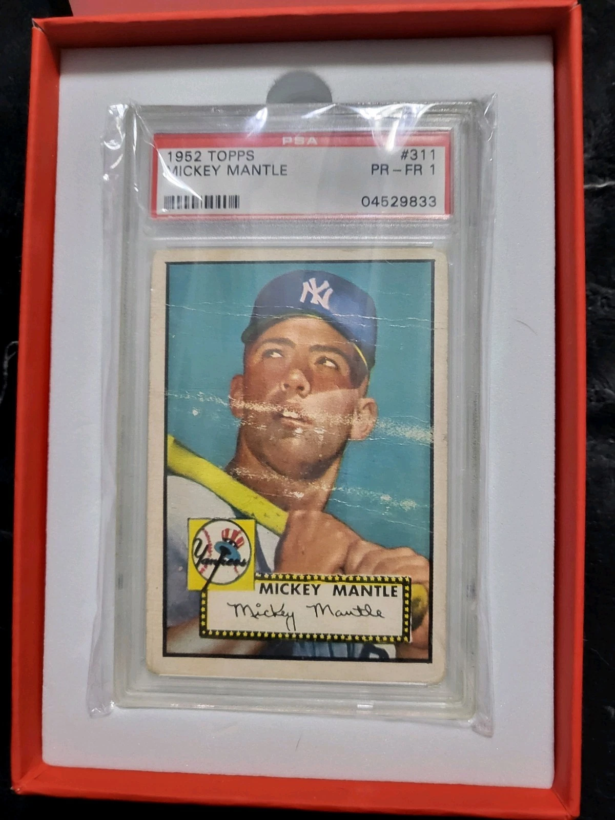 Deal for 1952 TOPPS #311 MICKEY MANTLE ROOKIE RC PSA 1