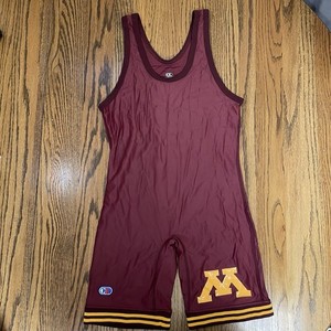 Cliff Keen Minnesota Gopher Wrestling Singlet Large Issued NCAA Player Worn