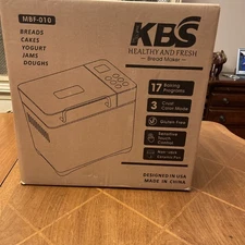 KBS Bread Maker Machine MBF-010,710W, Adjustable Crust Control Brand New