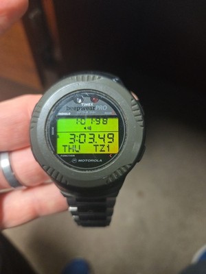 RARE Timex Vintage Motorola Beepwear Pro Pager Watch Original Band Works Tested