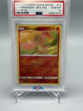 CHARMANDER REVERSE FOIL PSA 10 - 2019 POKEMON SUN & MOON TEAM UP #12 — POP 16 on eBay