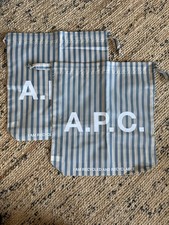 Apc X2 String Bag Pouch Blue Stripe Eco A.P.C. Limited Edition