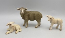 SCHLEICH EWE 2 LAMBS Sheep Animal Farm Figures 2003 Retired 13283 13284 13285