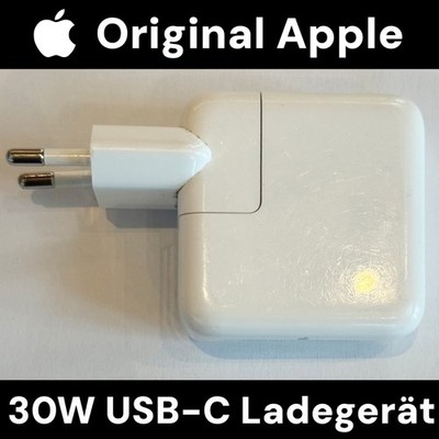 Apple 30W USB C Power Adapter Weiß Ladegerät Charger EU Netzteil MY1W2ZM/A A1882